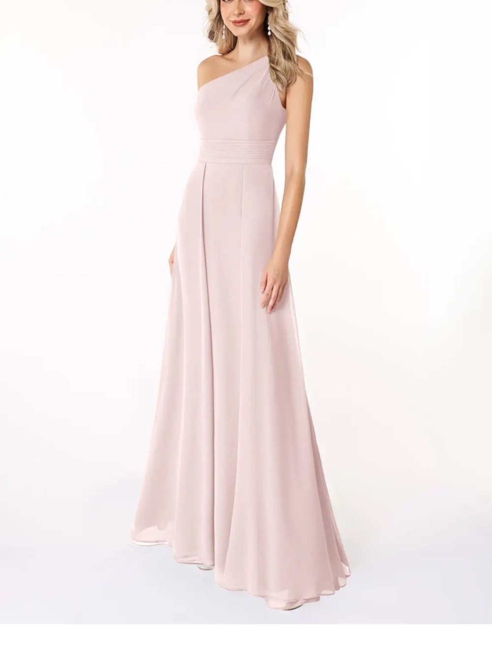Azazie Dallas in Blushing Pink Dress